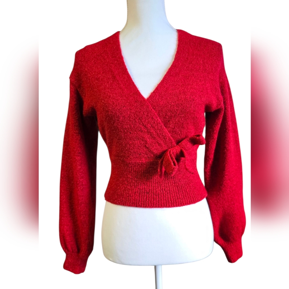 My Michelle V-Neck Red Sweater